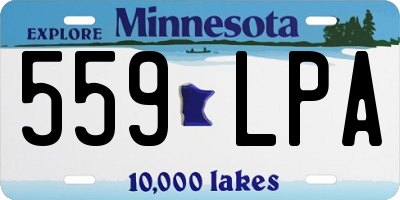 MN license plate 559LPA