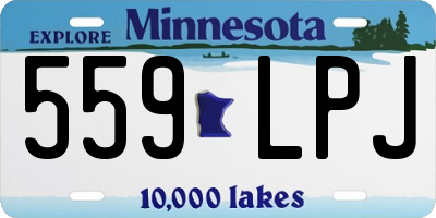MN license plate 559LPJ