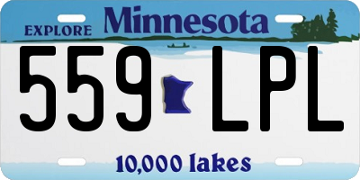 MN license plate 559LPL