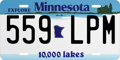 MN license plate 559LPM