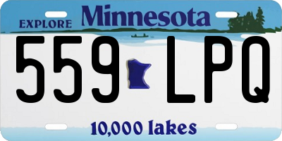 MN license plate 559LPQ