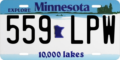 MN license plate 559LPW