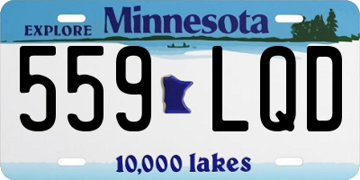 MN license plate 559LQD