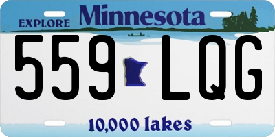 MN license plate 559LQG
