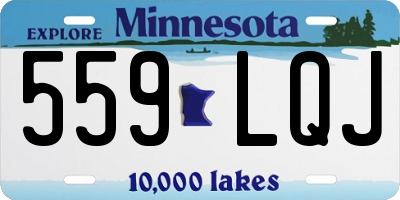 MN license plate 559LQJ