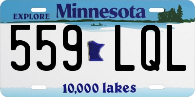 MN license plate 559LQL