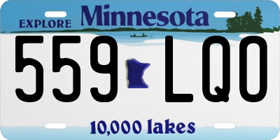 MN license plate 559LQO