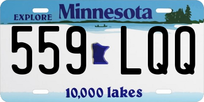 MN license plate 559LQQ