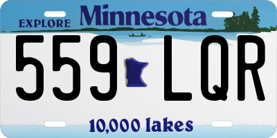MN license plate 559LQR