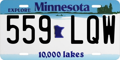MN license plate 559LQW