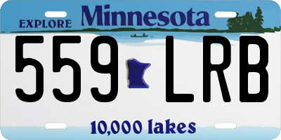 MN license plate 559LRB