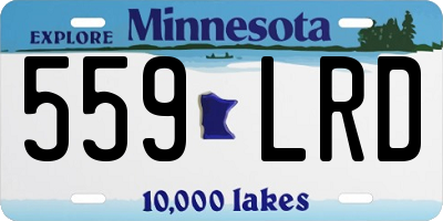 MN license plate 559LRD