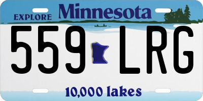 MN license plate 559LRG