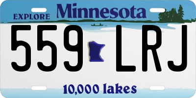 MN license plate 559LRJ