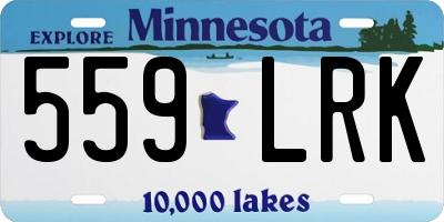 MN license plate 559LRK
