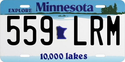 MN license plate 559LRM