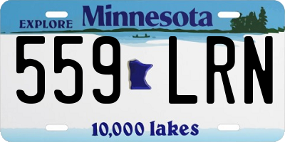 MN license plate 559LRN