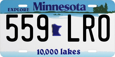 MN license plate 559LRO