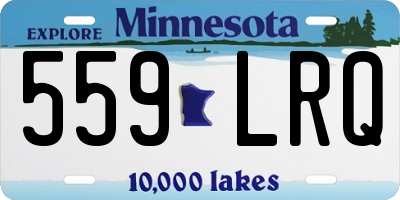 MN license plate 559LRQ
