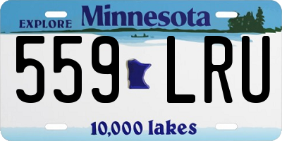 MN license plate 559LRU