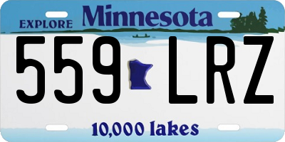 MN license plate 559LRZ