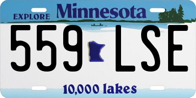 MN license plate 559LSE
