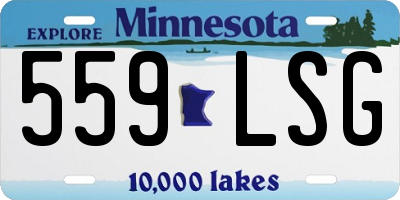 MN license plate 559LSG