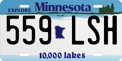 MN license plate 559LSH