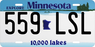 MN license plate 559LSL