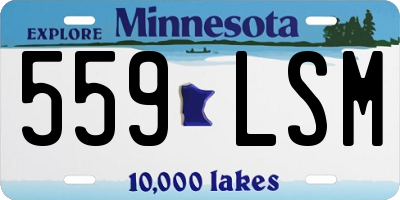 MN license plate 559LSM