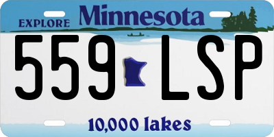 MN license plate 559LSP