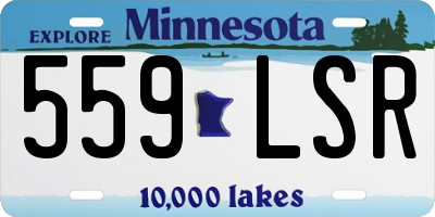 MN license plate 559LSR