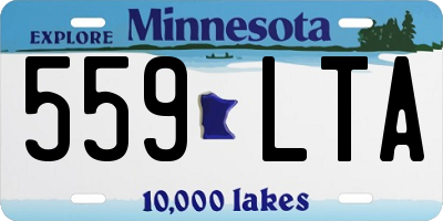 MN license plate 559LTA