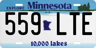 MN license plate 559LTE