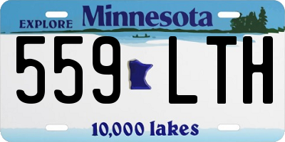 MN license plate 559LTH