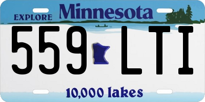 MN license plate 559LTI