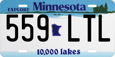 MN license plate 559LTL