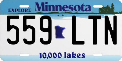 MN license plate 559LTN