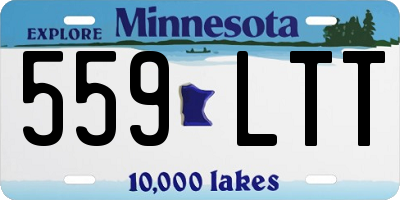 MN license plate 559LTT