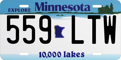 MN license plate 559LTW