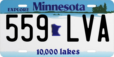 MN license plate 559LVA
