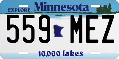 MN license plate 559MEZ