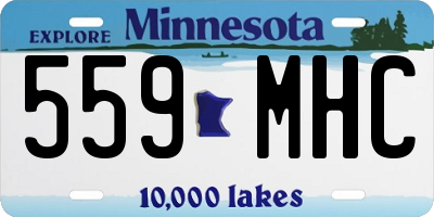 MN license plate 559MHC