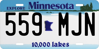 MN license plate 559MJN
