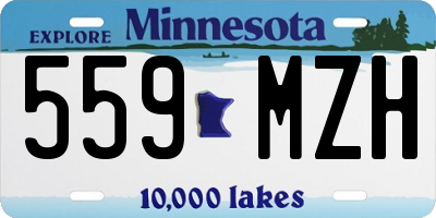 MN license plate 559MZH