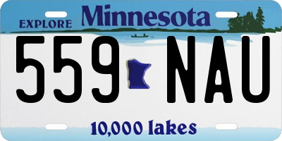 MN license plate 559NAU