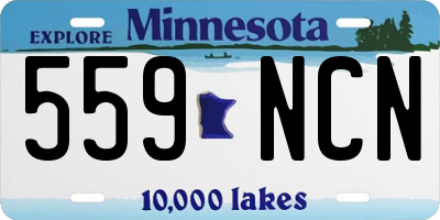 MN license plate 559NCN