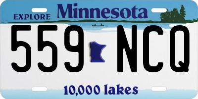 MN license plate 559NCQ