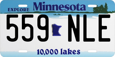 MN license plate 559NLE