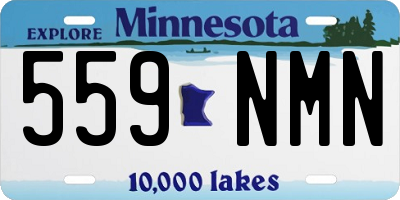 MN license plate 559NMN